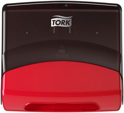 Dispenser Tork W4 654008 nonwoven zwart/rood
