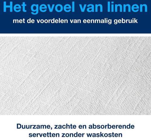 Servetten Tork 478145 LinStyle 1laags 39x39cm wit 50st.-2