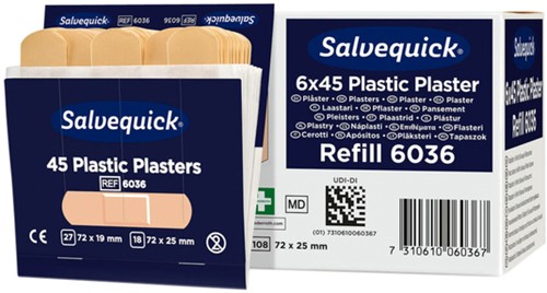 Pleisters Salvequick navulling plastic 6036-2