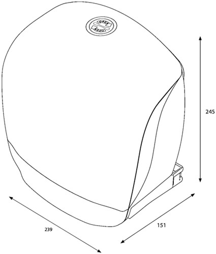 Dispenser Katrin 90069 toiletpapier Gigant S wit-3