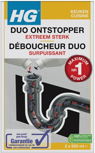 Afvoerontstopper HG Duo 2x500ml