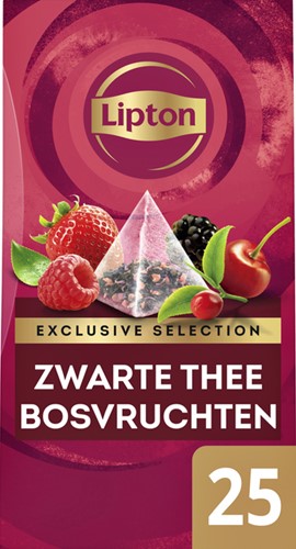 Thee Lipton Exclusive Bosvruchten 25 piramidezakjes