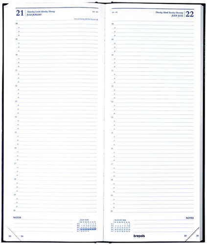 Agenda 2021 Brepols Saturnus lang 1dag/1pagina zwart-2