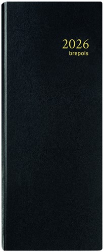 Agenda 2026 Brepols Saturnus Lima 7dagen/2pagina's smal zwart
