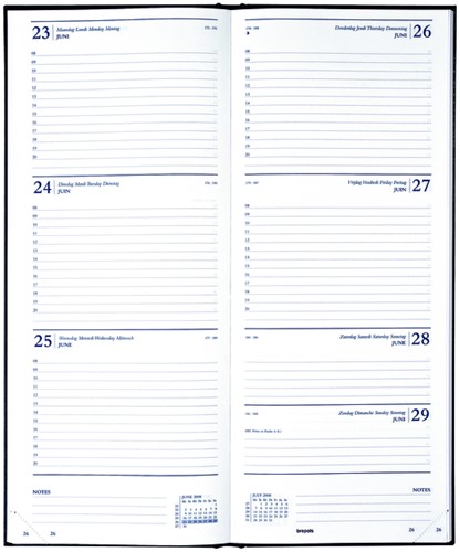 Agenda 2021 Brepols Saturnus lang 7dag/2pagina's zwart-2