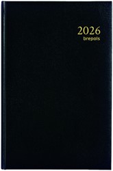 Agenda 2021 Brepols Saturnus kort 2dag/1pagina zwart