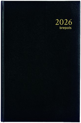 Agenda 2021 Brepols Saturnus kort 7dag/2pagina's zwart