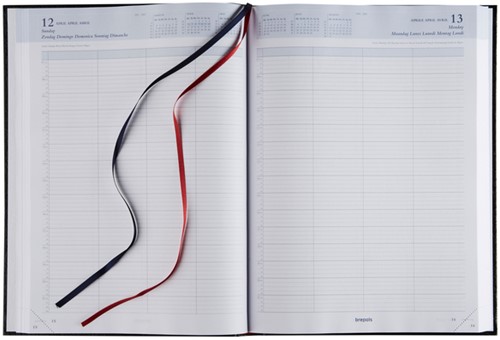 Agenda 2021 Brepols Bremax 1 A4 4 kolommen zwart-2