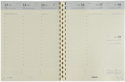 Agendavulling 2021 Brepols Timing spiraal cremekleurig