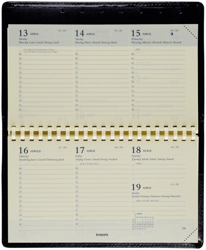 Agenda 2021 Brepols Omniplan spiraal 7dag/2pagina's zwart-2