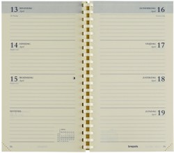 Agendavulling 2021 Brepols Interplan spiraal 7dag/2pag NL