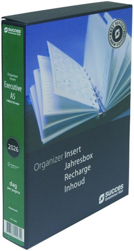 Agendavulling 2021 Succes Executive A5 1 dag/1 pagina