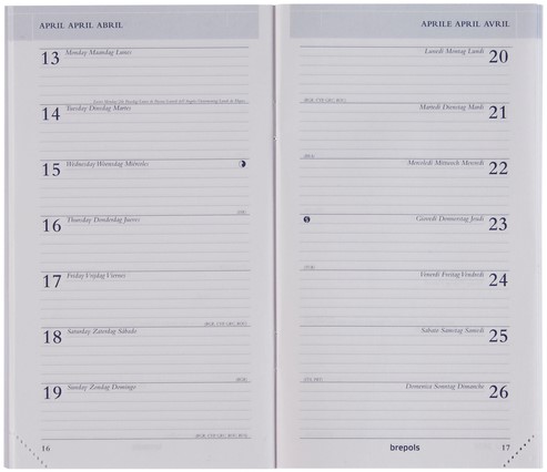 Agendavulling 2021 Brepols Breplan 7dag/1pagina