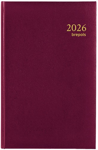 Agenda 2021 Brepols Saturnus kort 1dag/1pagina bordeaux