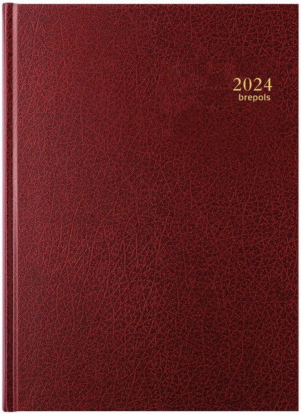 Agenda 2024 Ryam Compact Suprema 7 jours/2 pages bordeaux 1 Stuk bij Bonnet  Office Supplies