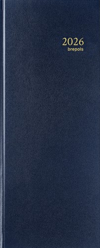 Agenda 2021 Brepols Saturnus lang 1dag/1pagina blauw