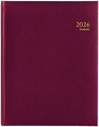 Agenda 2021 Brepols Timing 7dag/2pagina's 6-talig bordeaux