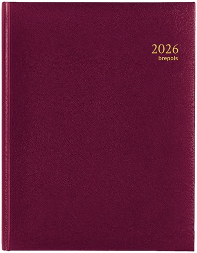 Agenda 2021 Brepols Timing 7dag/2pagina's 6-talig bordeaux
