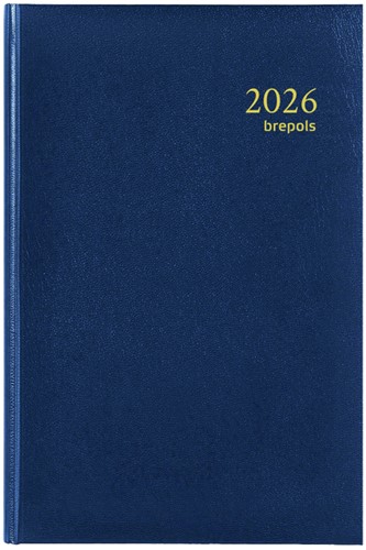 Agenda 2021 Brepols Saturnus kort 1dag/1pagina blauw