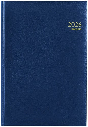 Agenda 2021 Brepols Omega 7dag/2pagina's blauw