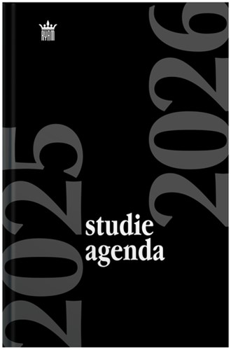 Schoolagenda 2025-2026 Ryam Studie 7dagen/2pagina's zwart