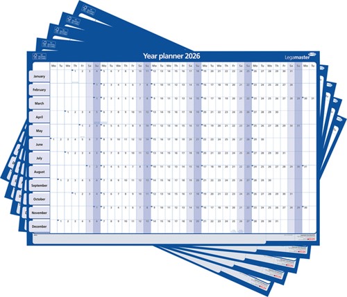 Jaarplanner 2021 Legamaster 60x90cm horizontaal gelamineerd-3