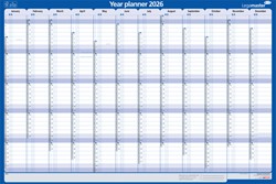 Persoonlijke planner 2021 Legamaster 60x90cm gelamineerd