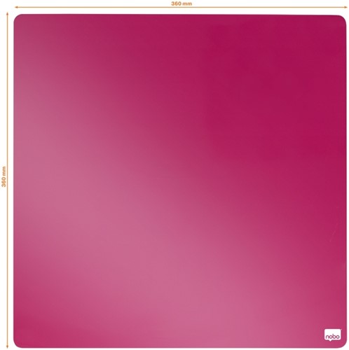 Whiteboard Rexel 36x36cm roze magnetisch-2