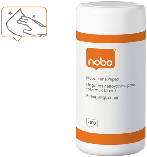 Whiteboardreiniger Nobo pot met 100 stuks-3