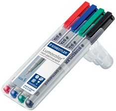 Viltstift Staedtler Lumocolor 315 non permanent medium assorti 6 stuks-2