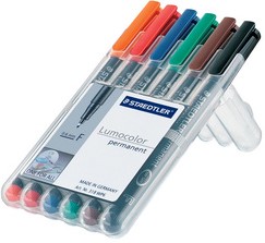 Viltstift Staedtler Lumocolor 317 permanent M set à 8 stuks-3
