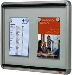 Binnenvitrine Nobo premium plus 4xA4 draaideur magnetisch