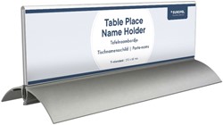 Tafelnaambord OPUS 2 61x210mm acryl aluminium