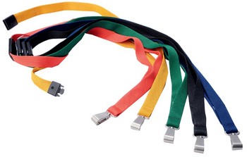 Textielkoord Durable 8127 met karabijnhaak nachtblauw 10 stuks-2