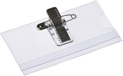 Badge Opus 2 met clip en speld 75x40mm