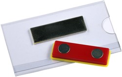 Badge Opus 2 magnetisch 75x40mm
