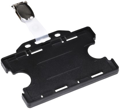Badge pashouder Opus 2 open strip + clip 54x85mm