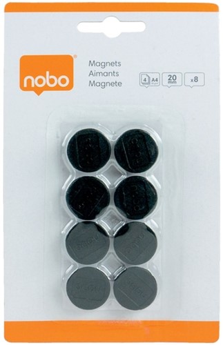 Magneet Nobo 20mm 120gr zwart