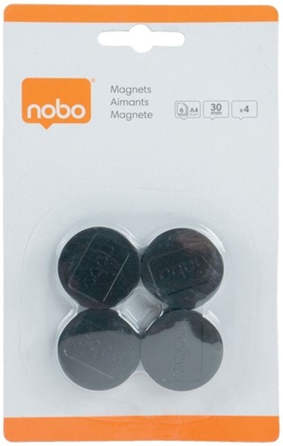 Magneet Nobo 30mm 700gr zwart