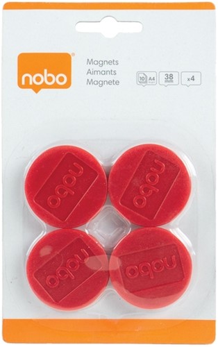 Magneet Nobo 38mm 800gr rood