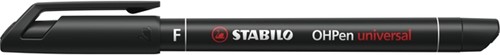 Viltstift STABILO OHpen permanent 842/46 rond 0.7mm zwart-2