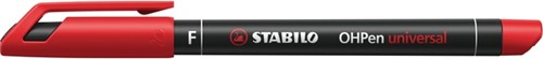Viltstift STABILO OHpen permanent 842/40 rond 0.7mm rood-2