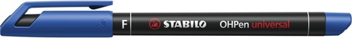 Viltstift STABILO OHpen permanent 842/41 rond 0.7mm blauw-2