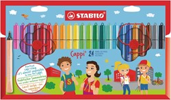 Viltstift STABILO Cappi 168 etui à 24 kleuren