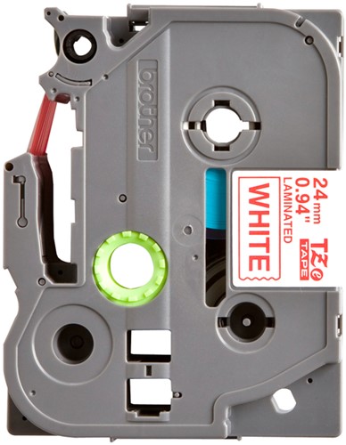 Labeltape Brother P-touch TZE-252 24mm rood op wit-2