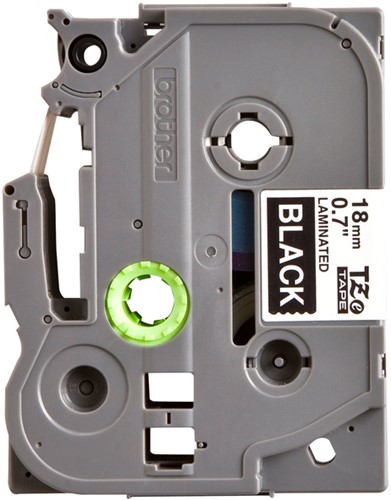 Labeltape Brother P-touch TZE-345 18mm wit op zwart-2