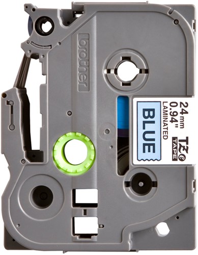 Labeltape Brother P-touch TZE-551 24mm zwart op blauw-2