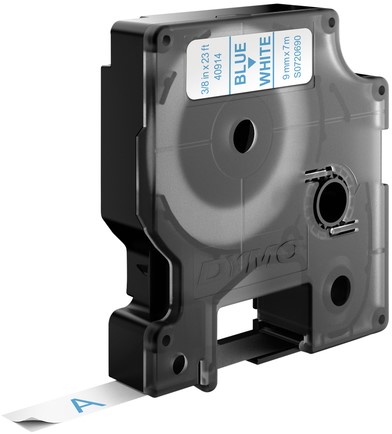 Labeltape Dymo 40914 D1 720690 9mmx7m Blauw op wit-3