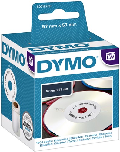 Etiket Dymo 14681 labelwriter CD/DVD labels 160stuks-2