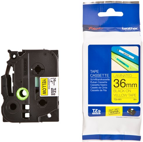 Labeltape Brother P-touch TZE-661 36mm zwart op geel-3